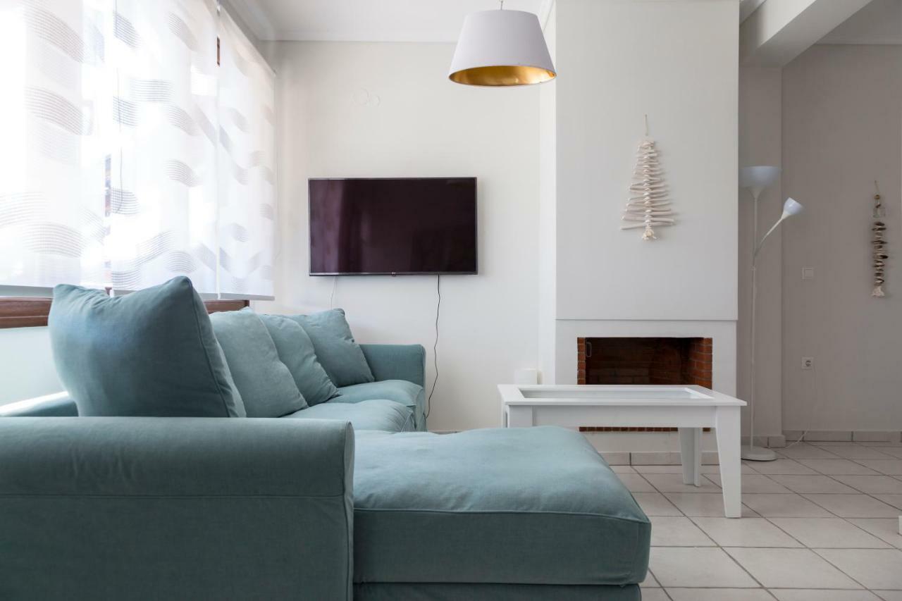 Villa Kristin 2 - 2Min Walk To Great Sandy, Shallow Beach Nikiti  Luaran gambar